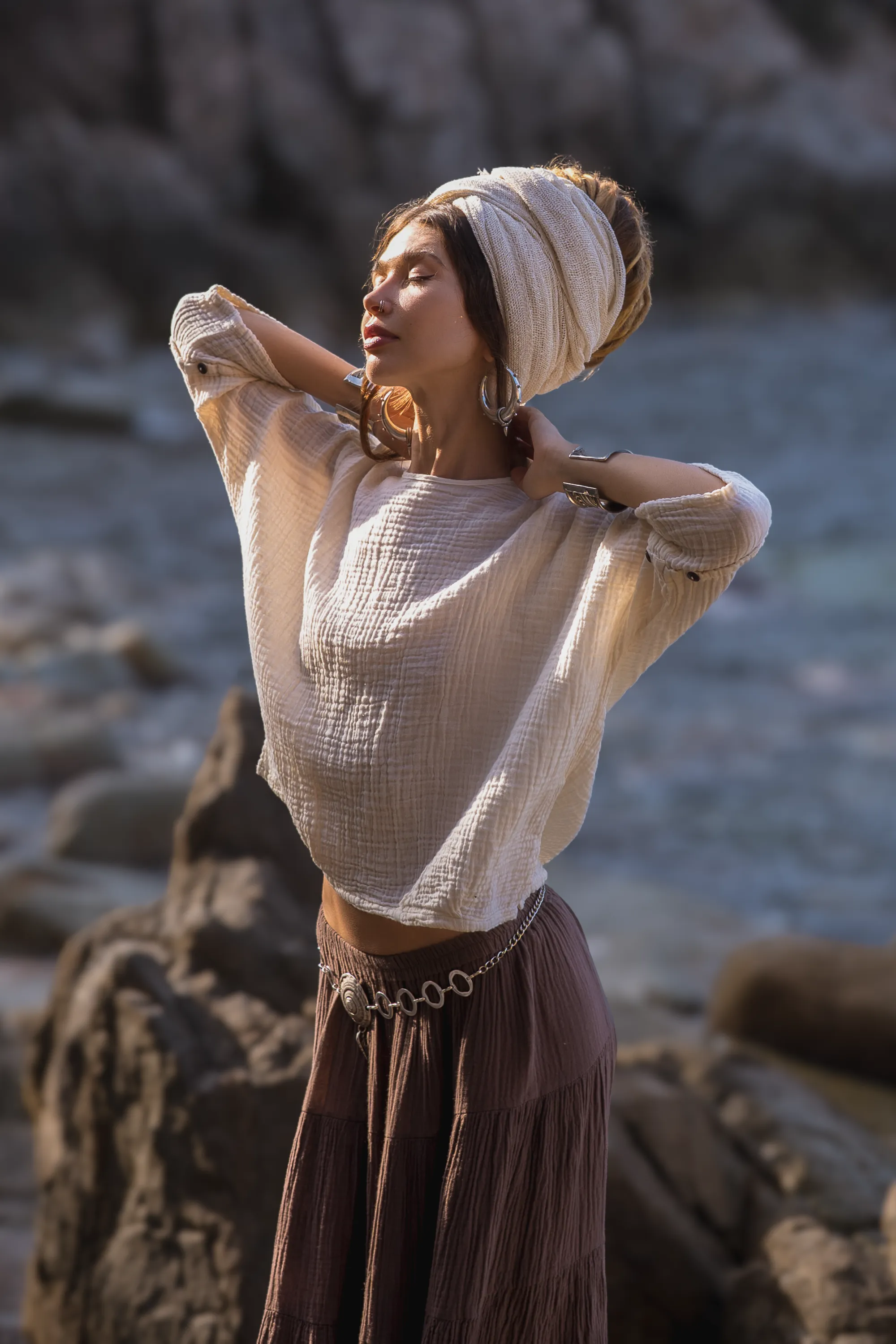 Alisa Boho Top Cream