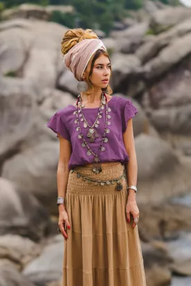 Cap Crop Top Sina Aubergine Cap Crop Top Sina Aubergine