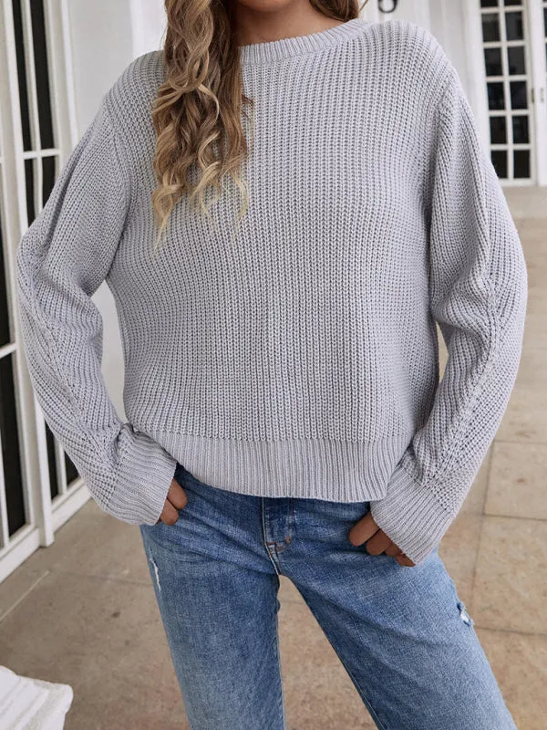 Casual Knit Button-up Long Sleeve Cardigan Sweater