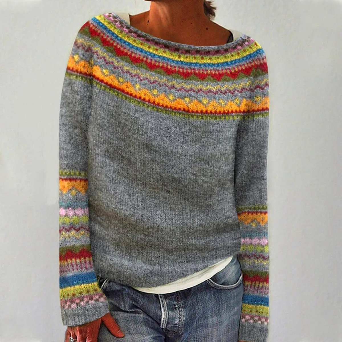 Kirra - Women's Retro Knitted Sweater