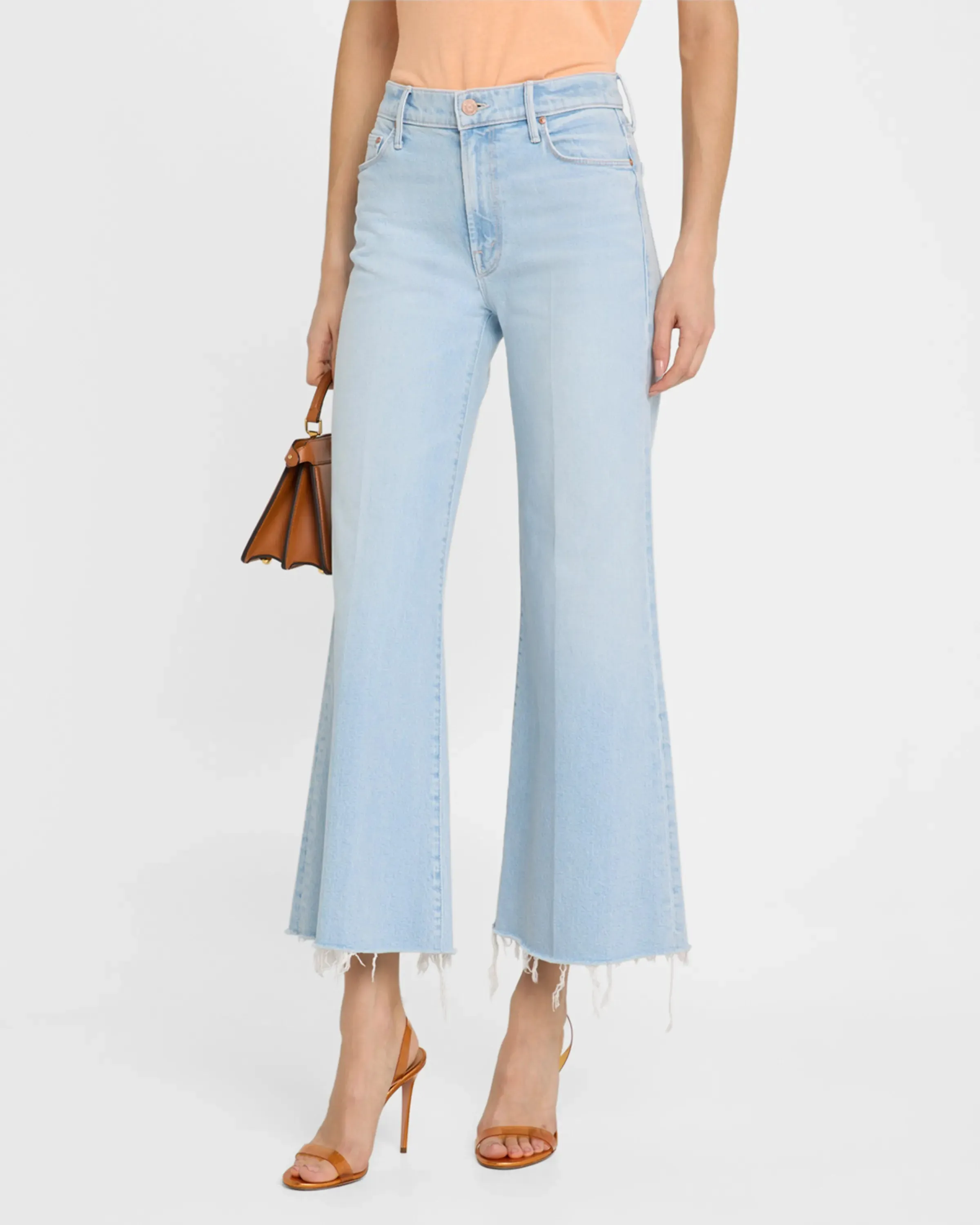 MOTHER DENIM THE TWISTER ANKLE FRAY