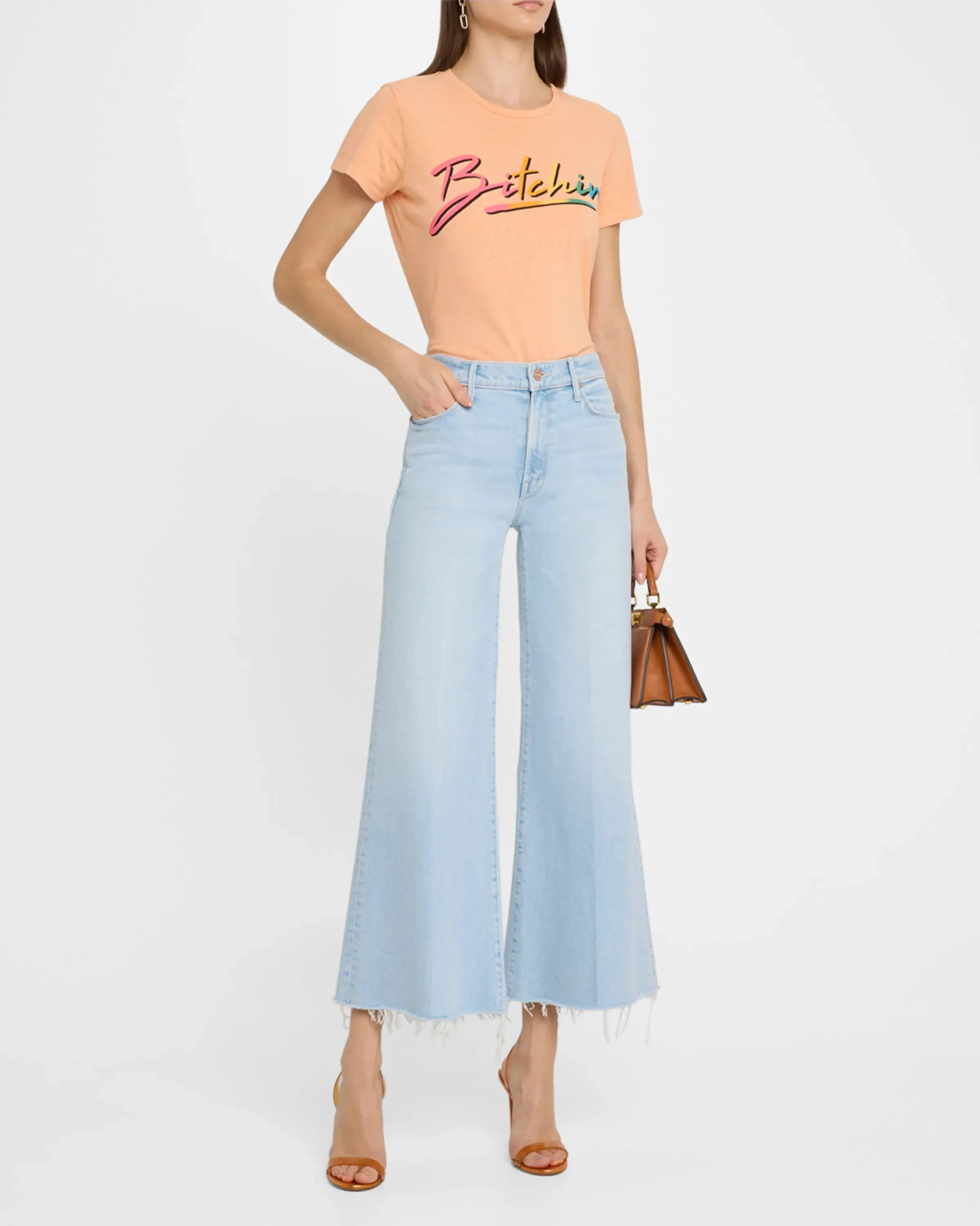 MOTHER DENIM THE TWISTER ANKLE FRAY