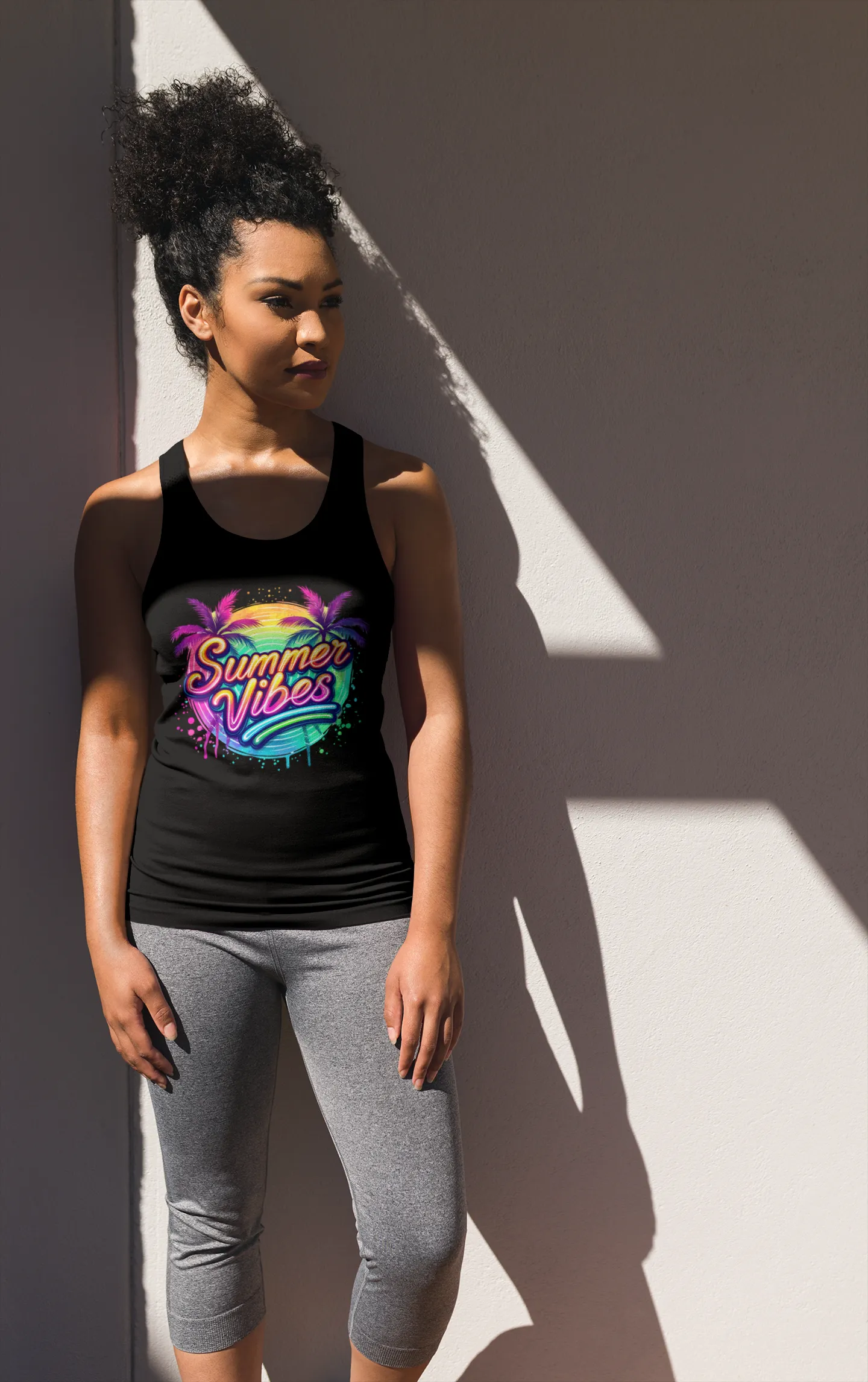 Summer Vibe – Breezy & Stylish Graphic Tank Top