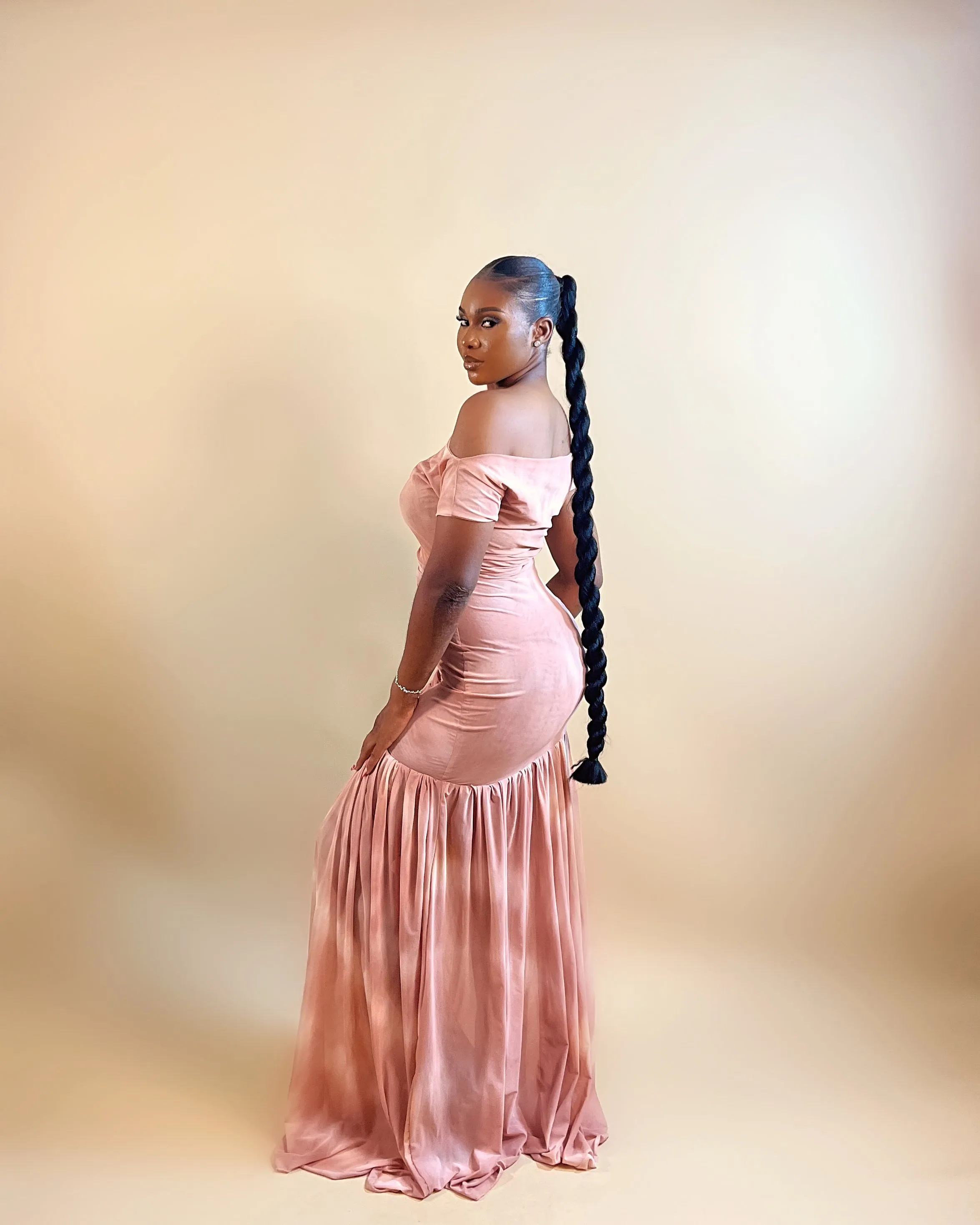 Vienna Maxi Dress (Blush)
